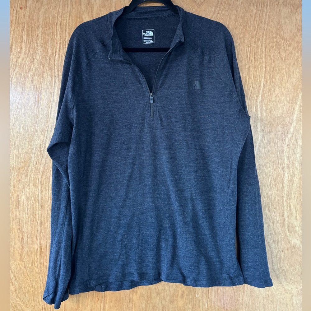 The North Face Gray Pullover Quarter Zip